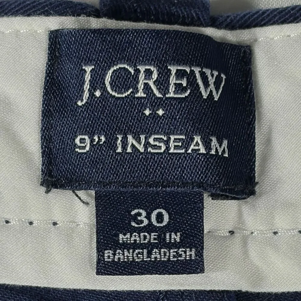 J. Crew mens navy blue basic flat front 9